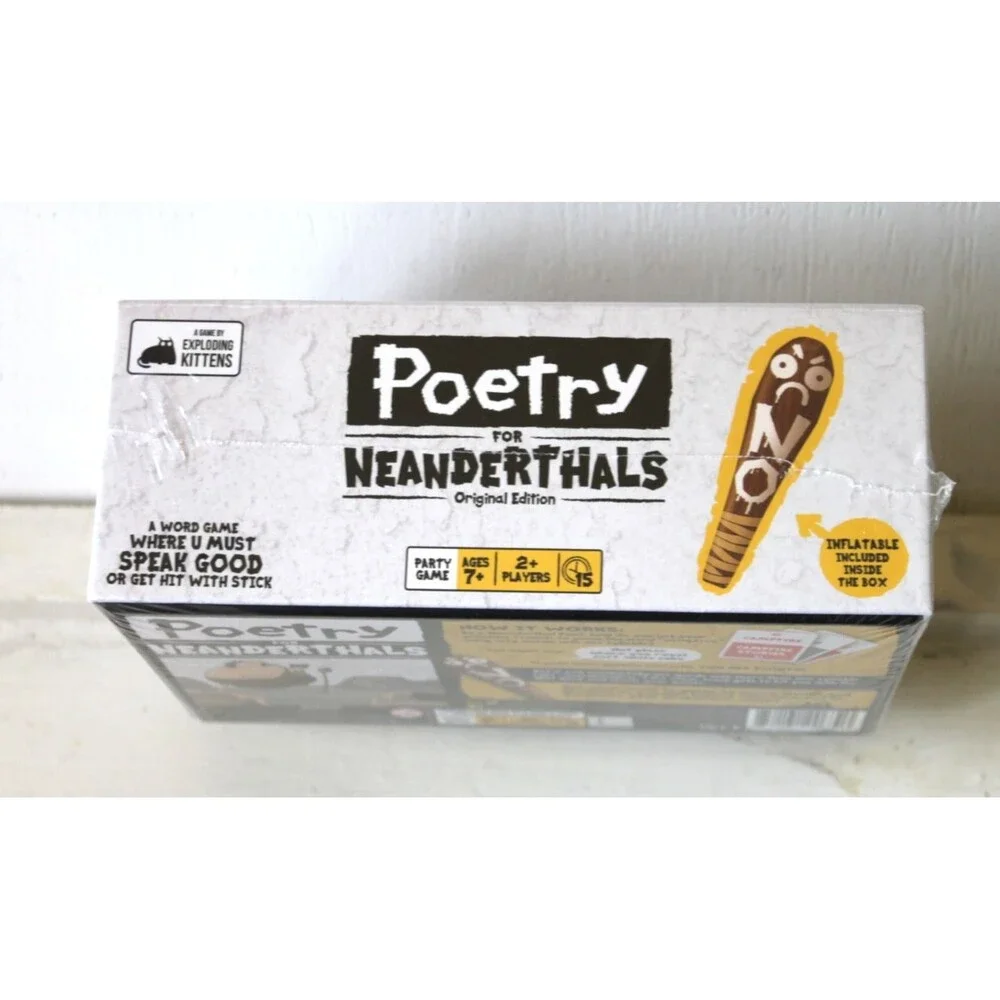 Poetry For Neanderthals Word Card Game 7+ New Sealed Family Fun Game